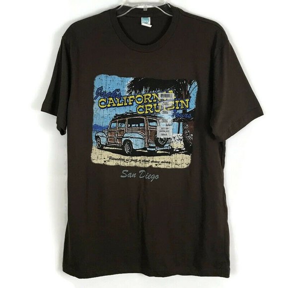 San Diego Womens Shirt Size L Large California Cruisin Short Sleeve Tee Casual - Picture 1 of 5